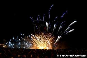 Los fuegos de Melenara 2018 (Foto Francisco Santana Ravelo)
